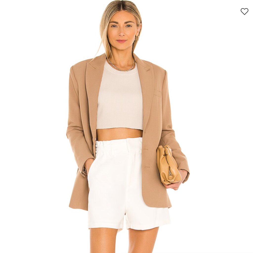 Nwt Amanda Uprichard Beekman Paperbag Waist Shorts Large